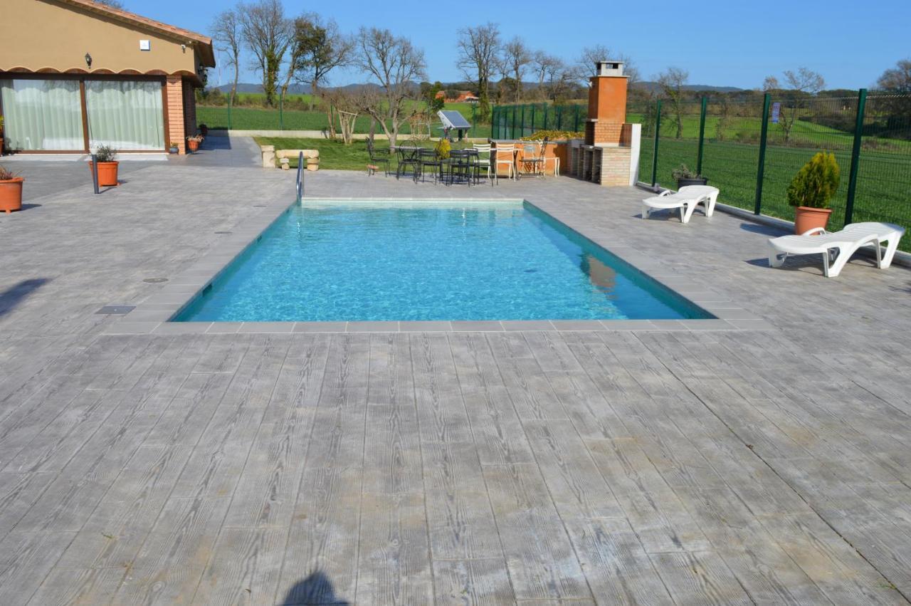 Mas Piua Villa Girona Bagian luar foto
