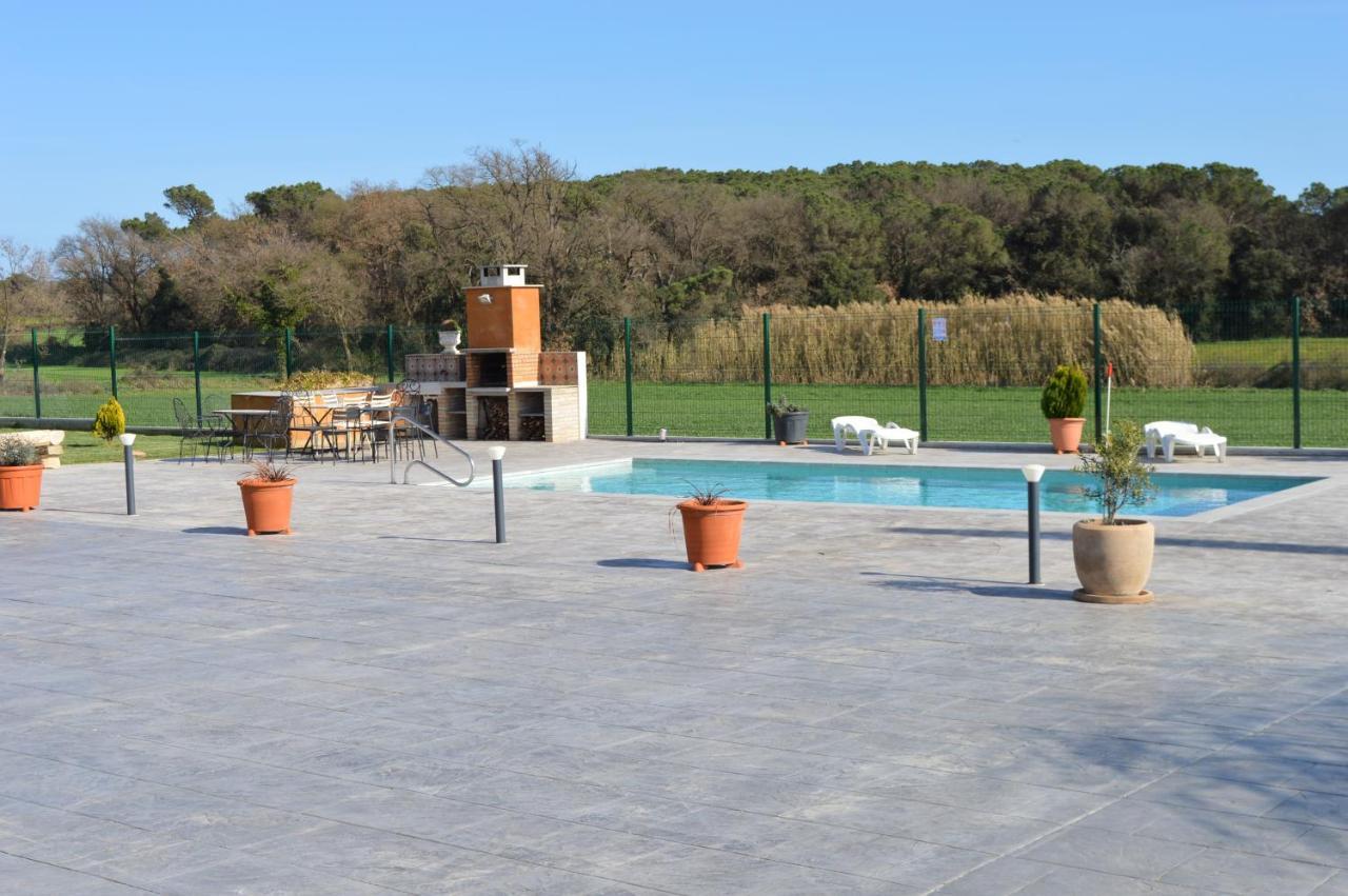 Mas Piua Villa Girona Bagian luar foto