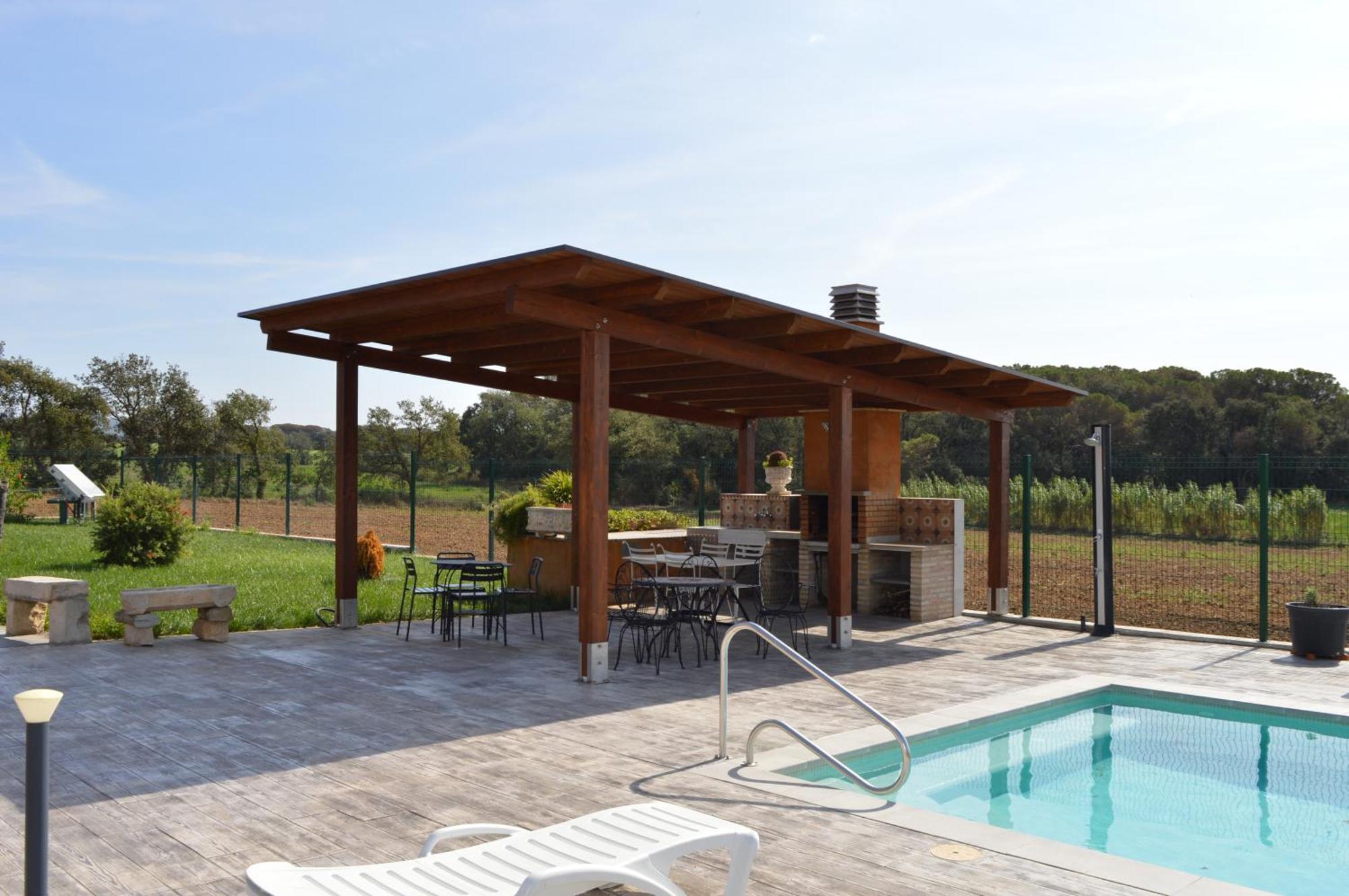 Mas Piua Villa Girona Bagian luar foto