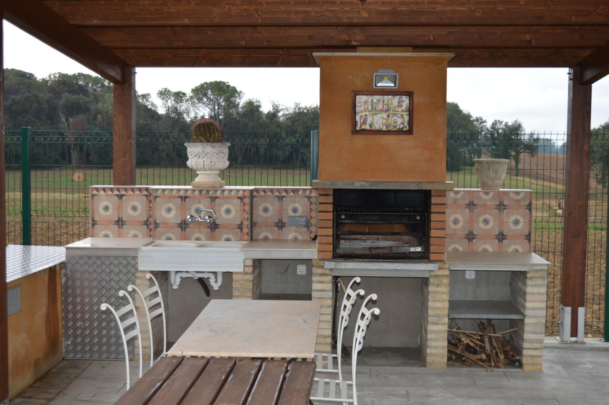 Mas Piua Villa Girona Bagian luar foto