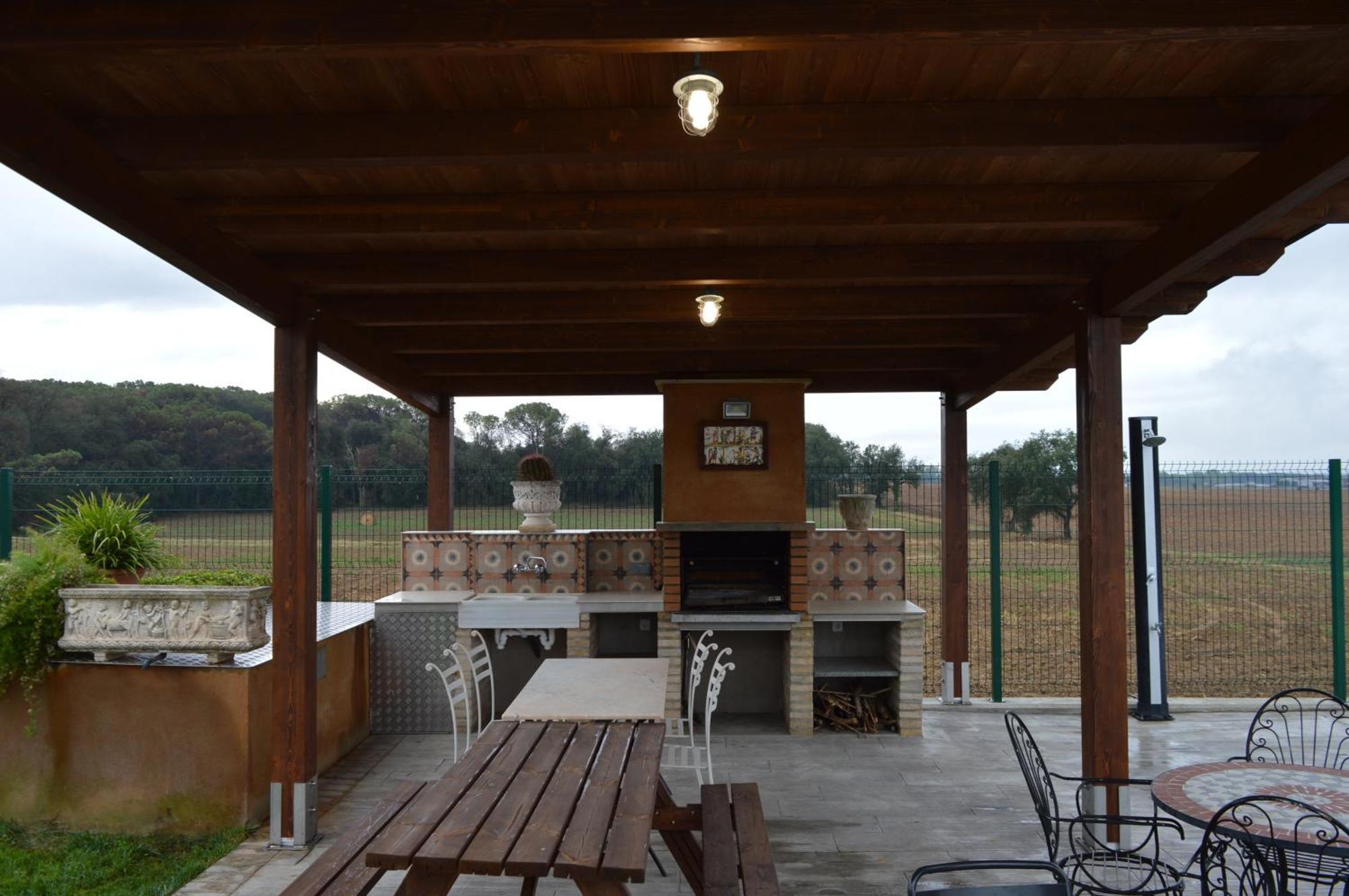 Mas Piua Villa Girona Bagian luar foto